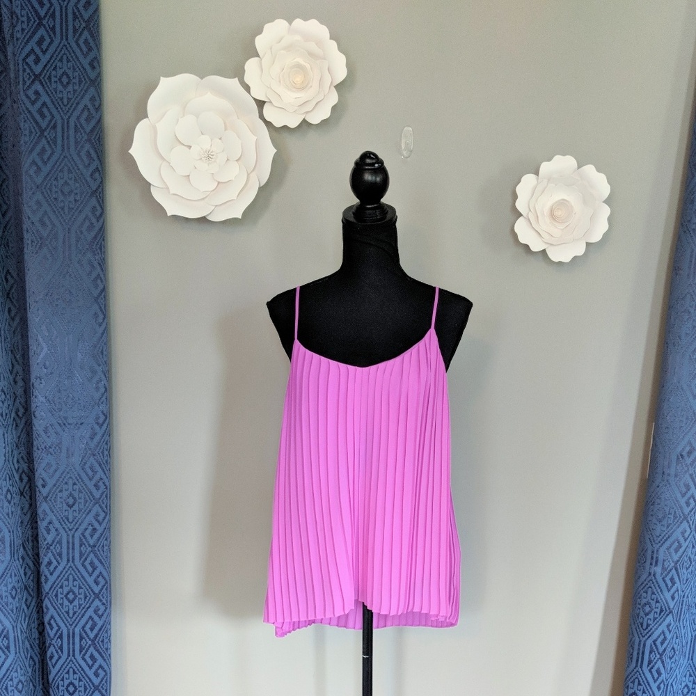 Express Orchid Pleated Camisole Blouse